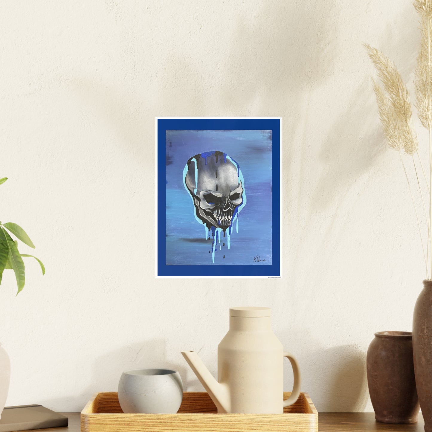 Skull Poster Boy Blue