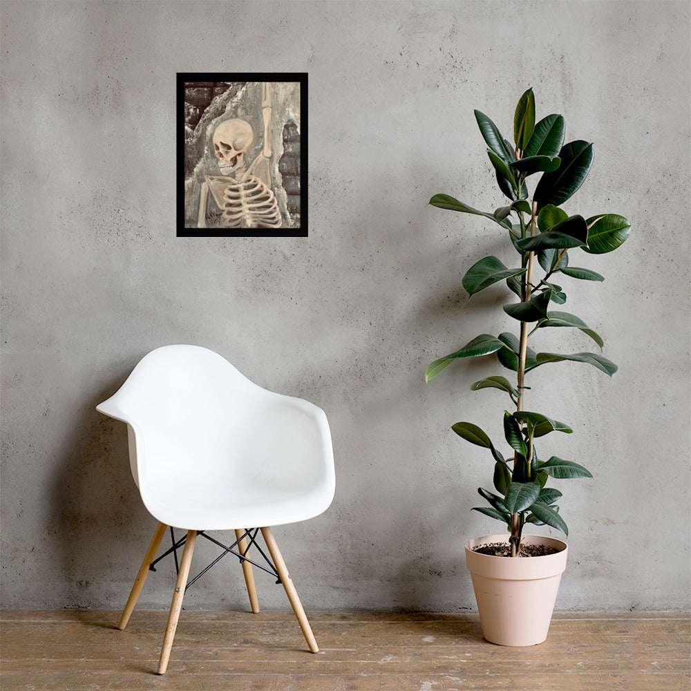 Skull Poster Hang In There