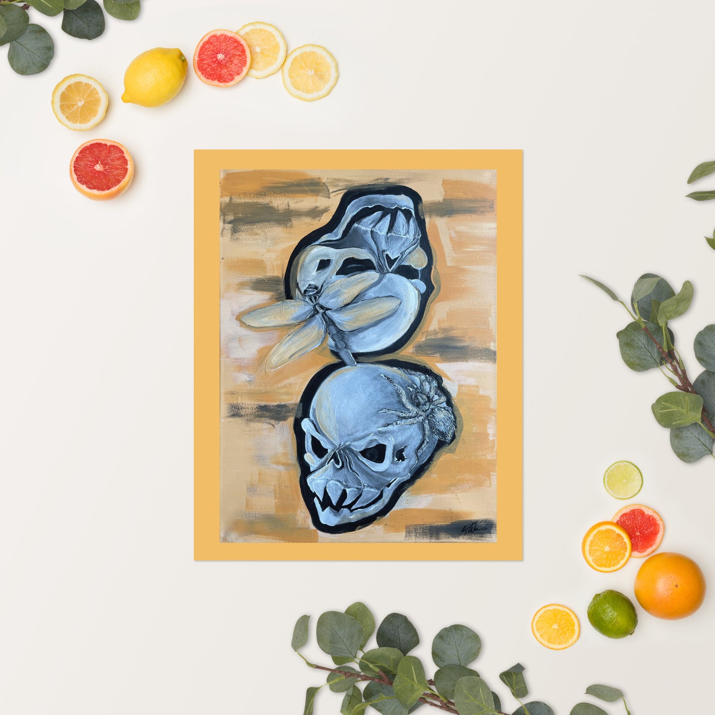 Skull Poster Cheeky Buggers