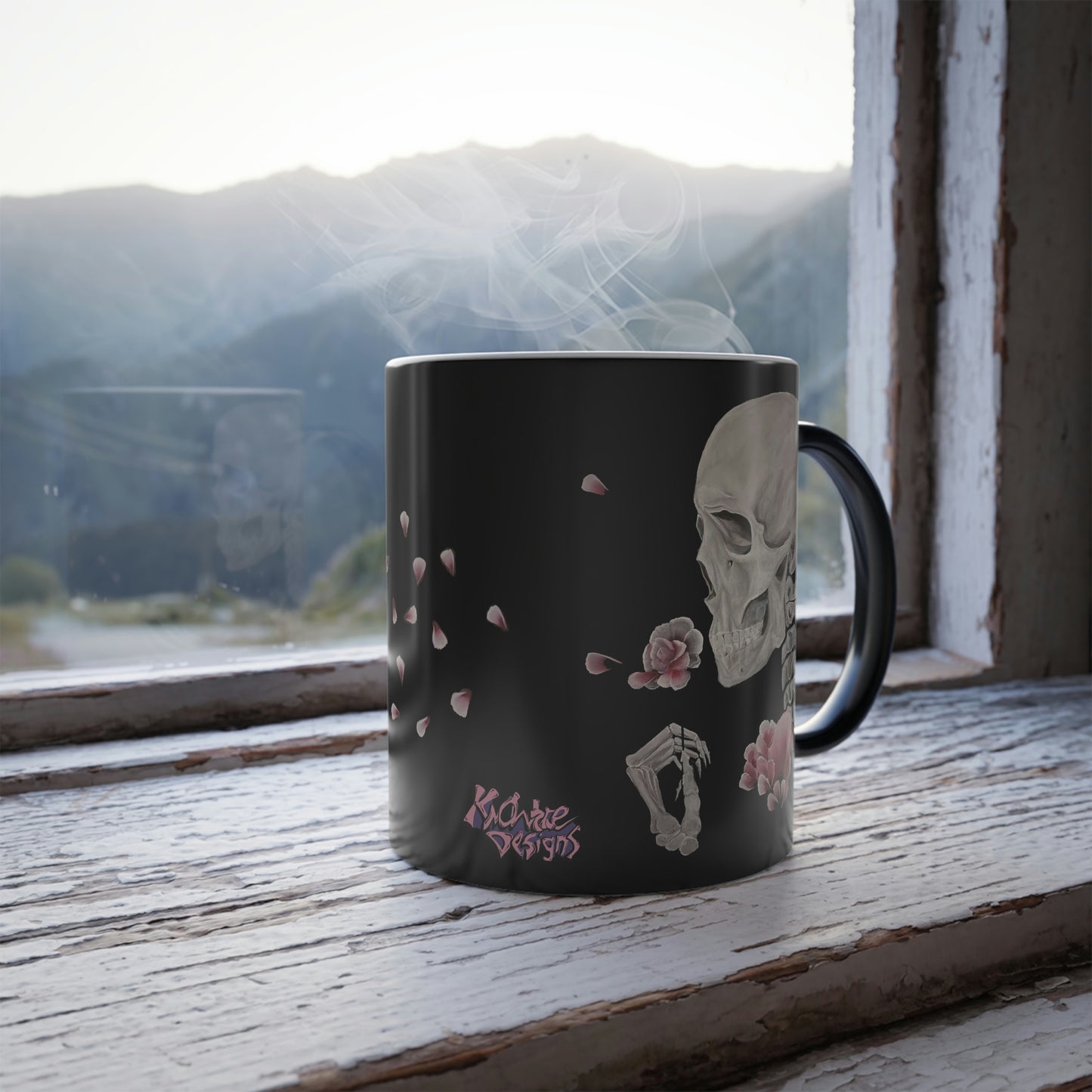 Skull Colour Morphing Mug Give and Receive