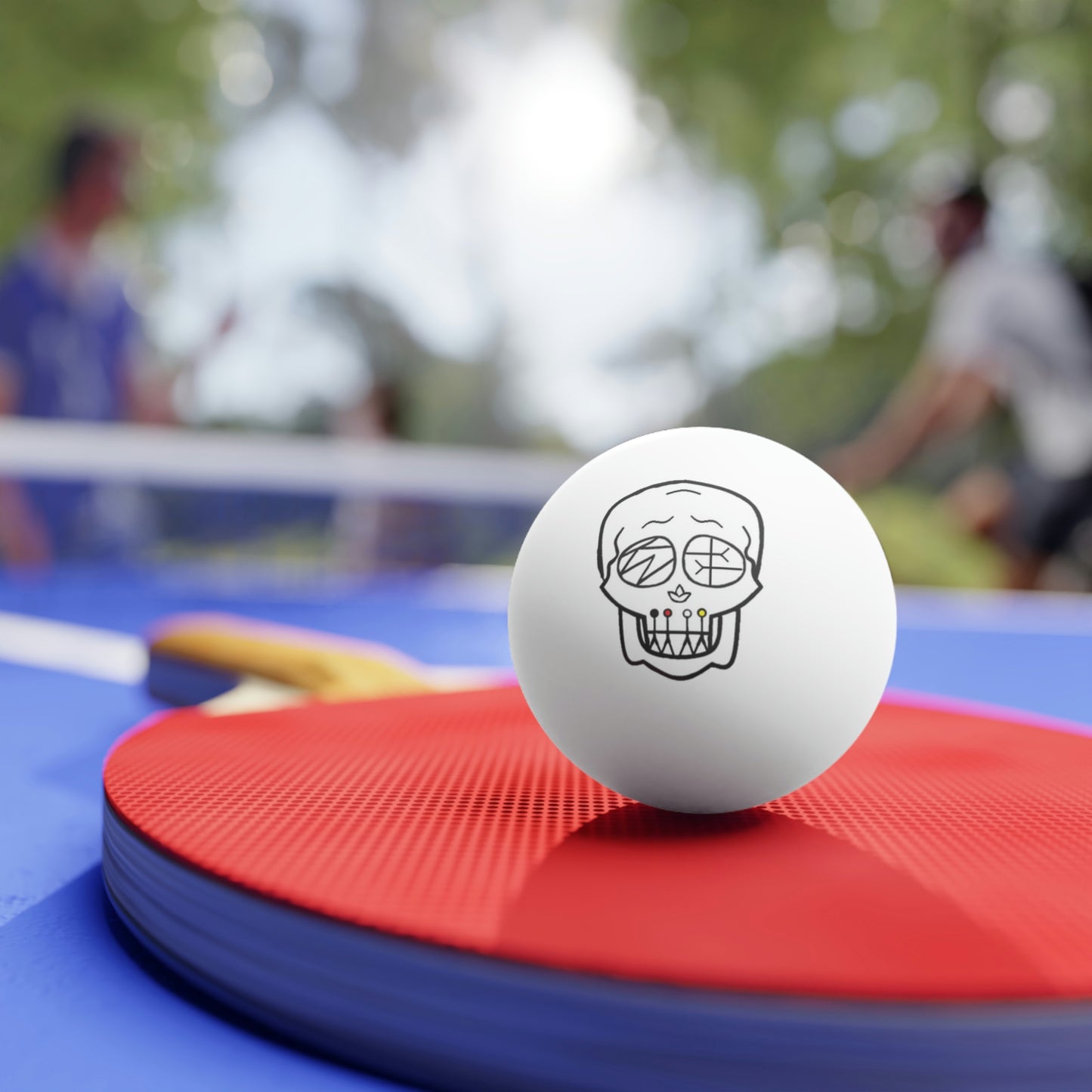 Skull Ping Pong Balls, 6 pcs