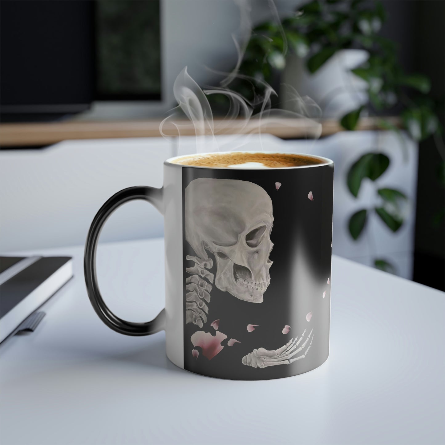 Skull Colour Morphing Mug Give and Receive