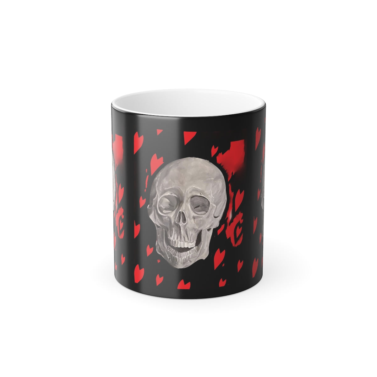 Skull Mug 11oz Color Morphing Happy