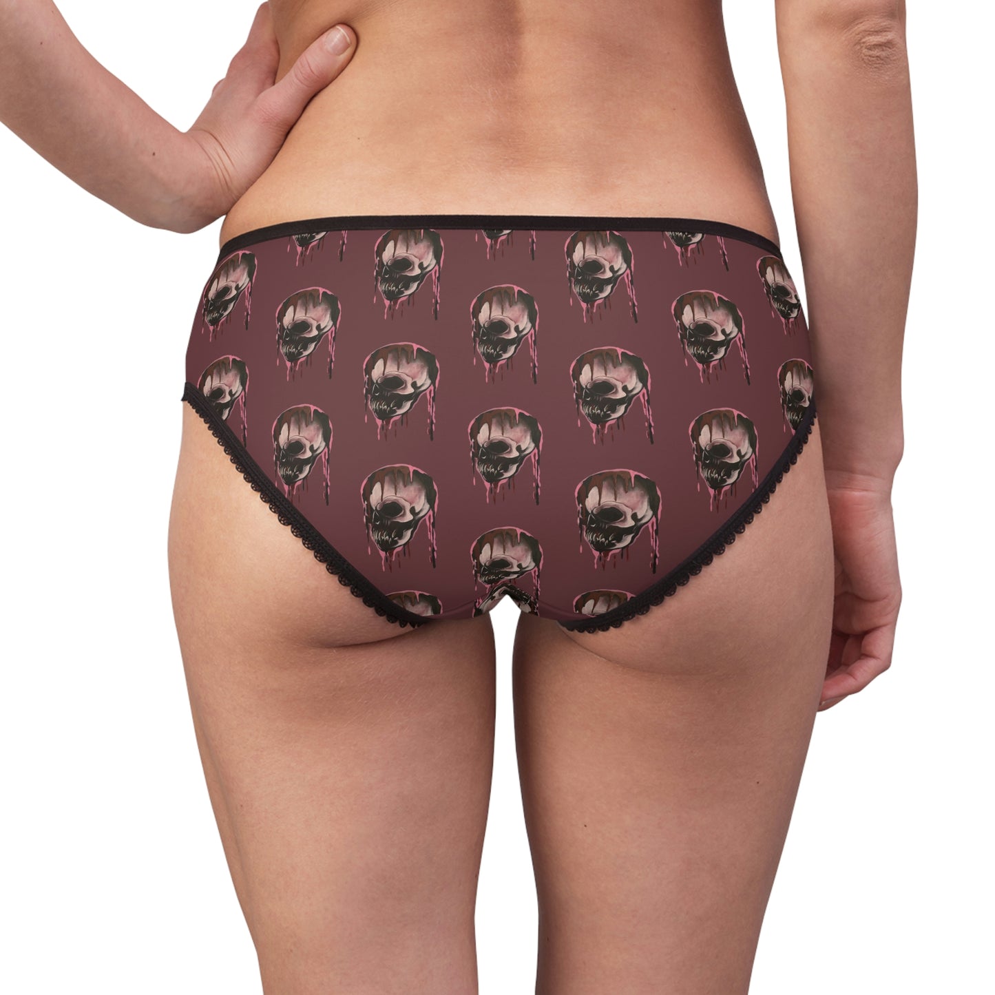 Women's Skull Briefs Pink Lady Fuchsia