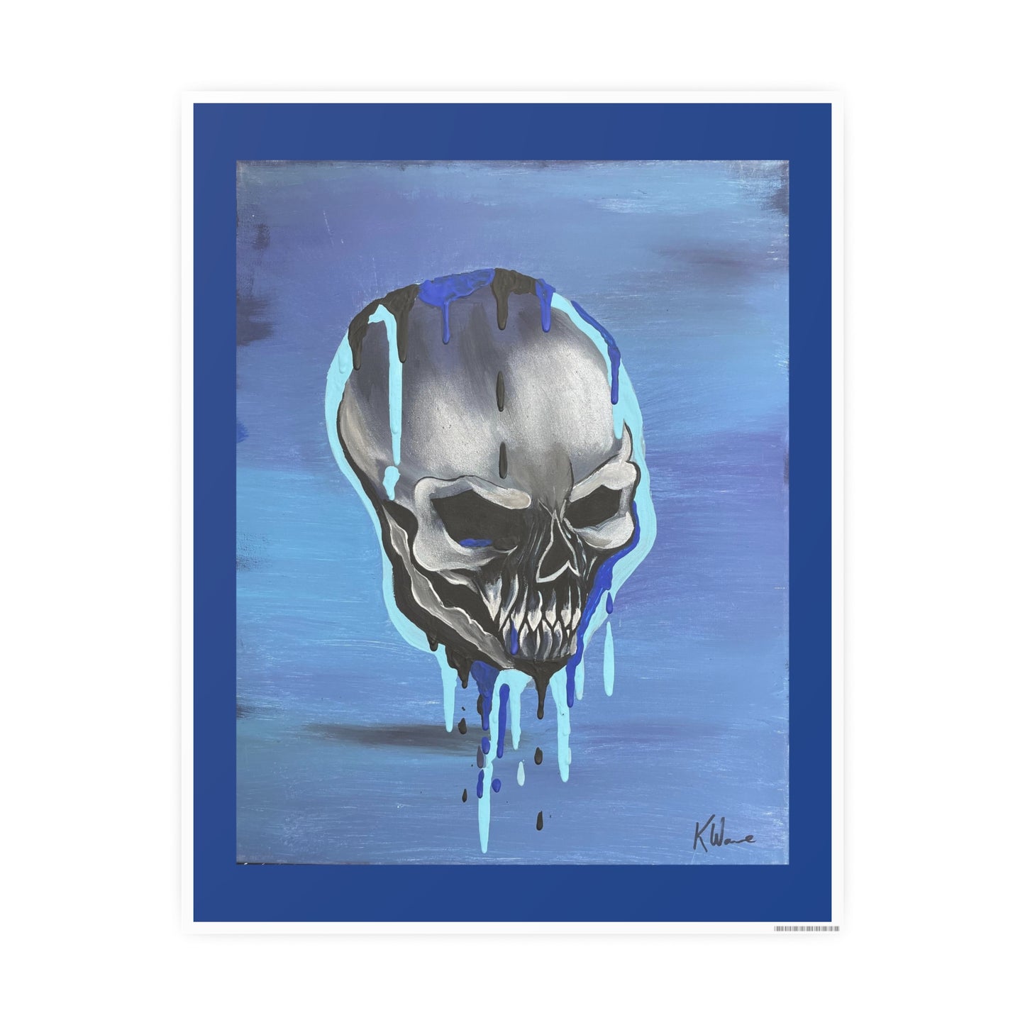 Skull Poster Boy Blue