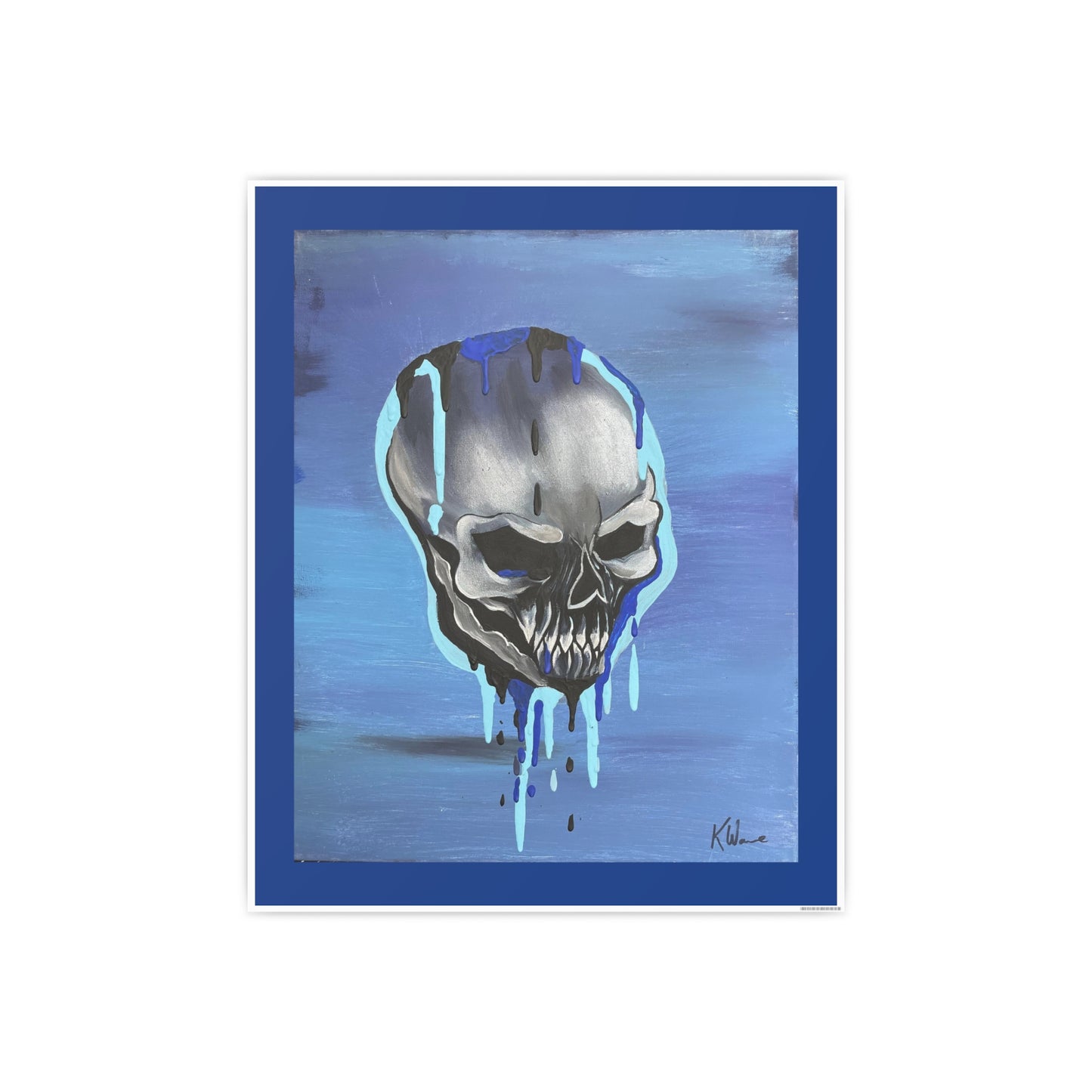 Skull Poster Boy Blue