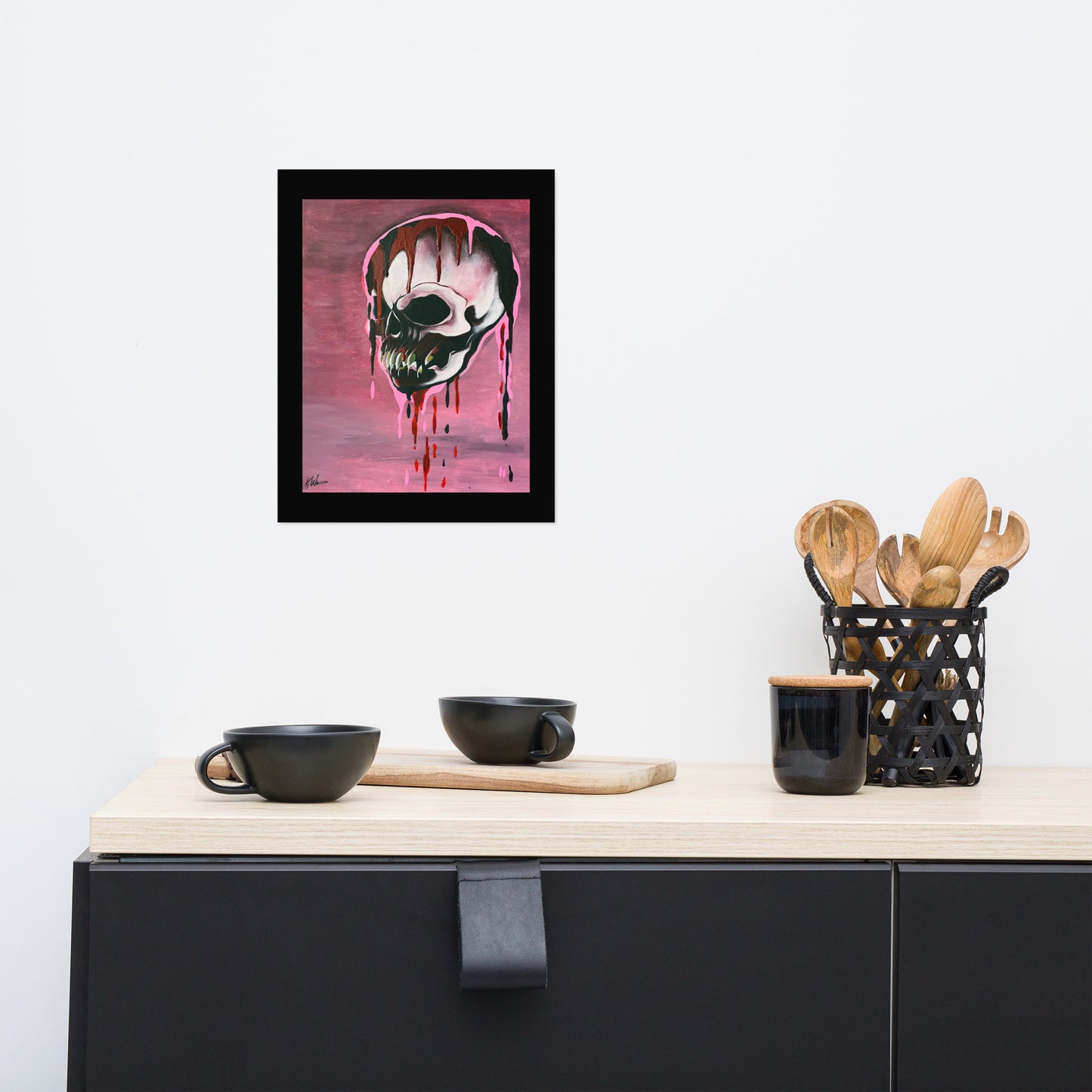 Skull Poster Pink Lady