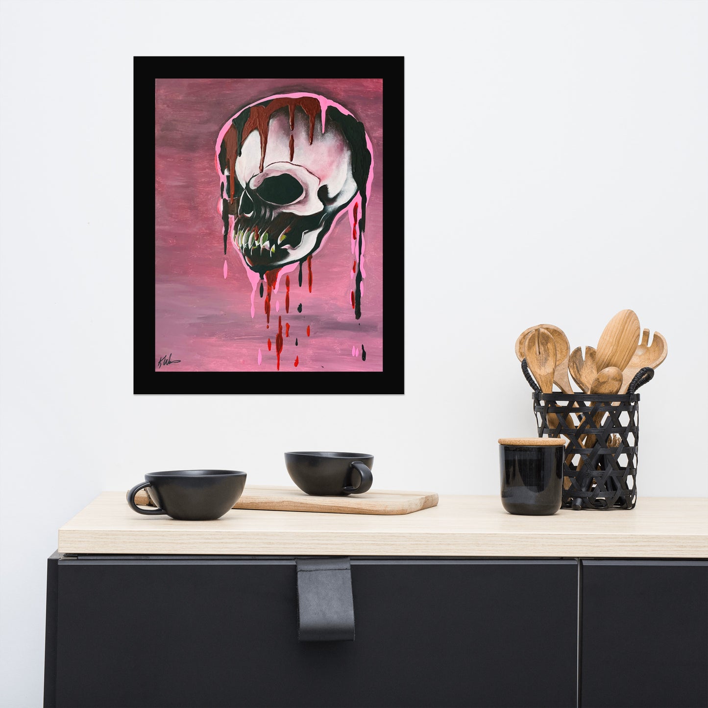 Skull Poster Pink Lady