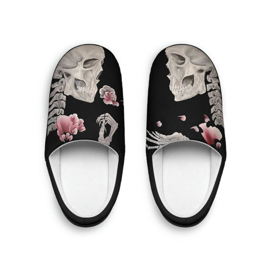 Women's Indoor Skull Slippers