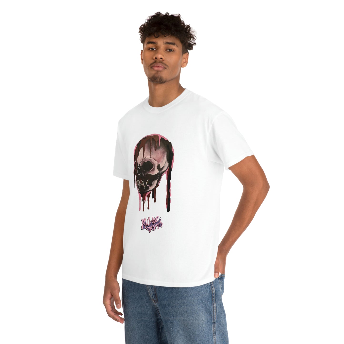 Skull T-shirt Pink Lady