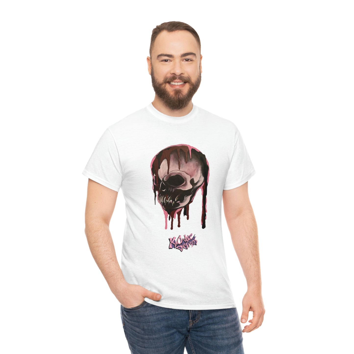 Skull T-shirt Pink Lady