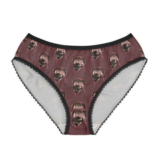 Women's Skull Briefs Pink Lady Fuchsia