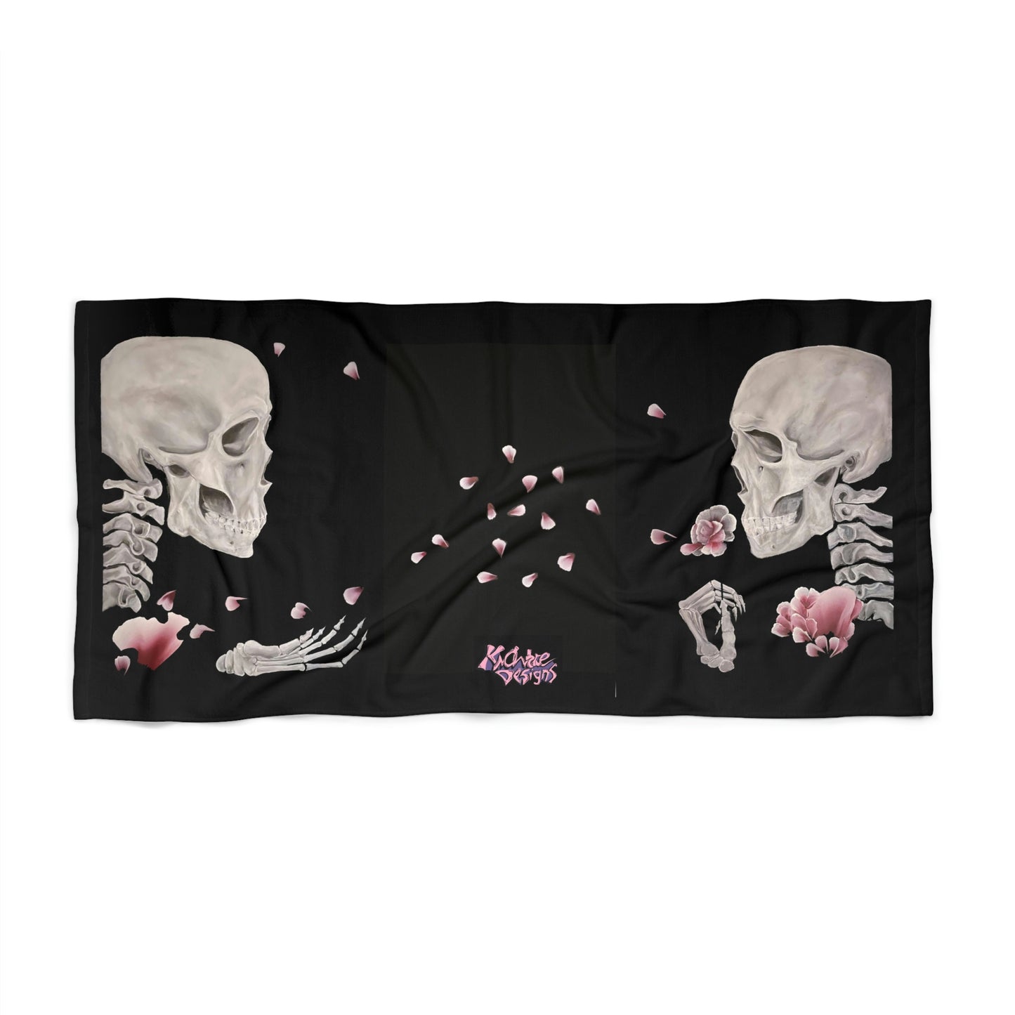 Skull Beach Towel Give and Receive