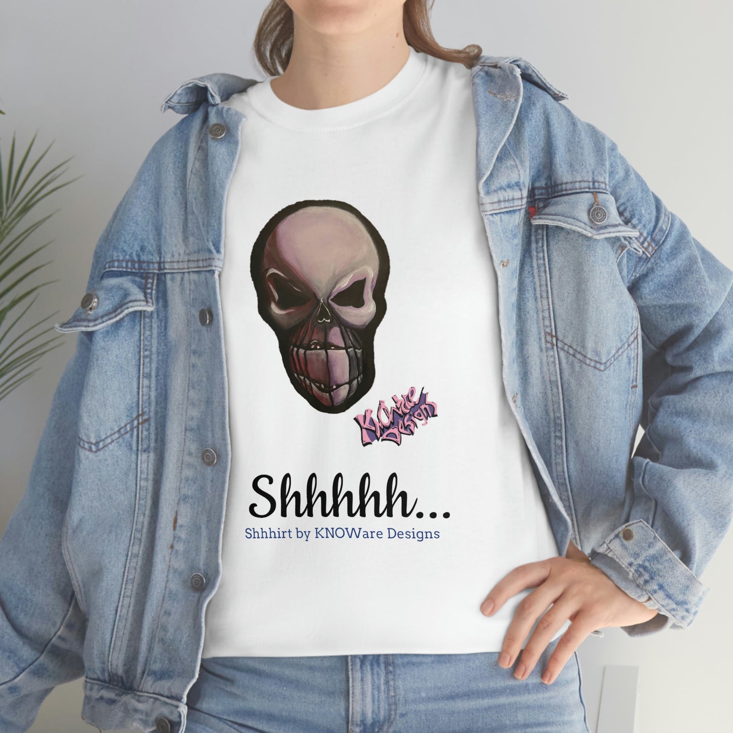 Skull T-Shirt Silenced Shhhirt