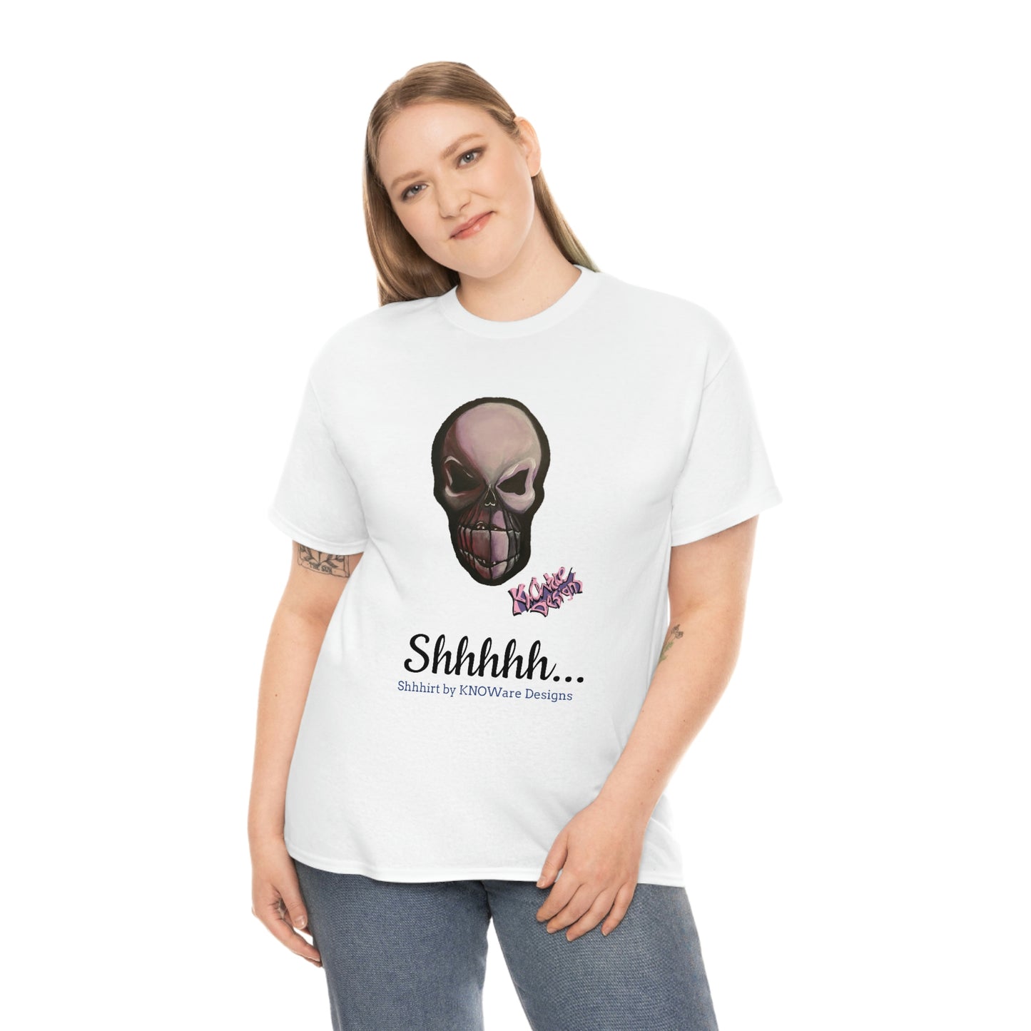 Skull T-Shirt Silenced Shhhirt