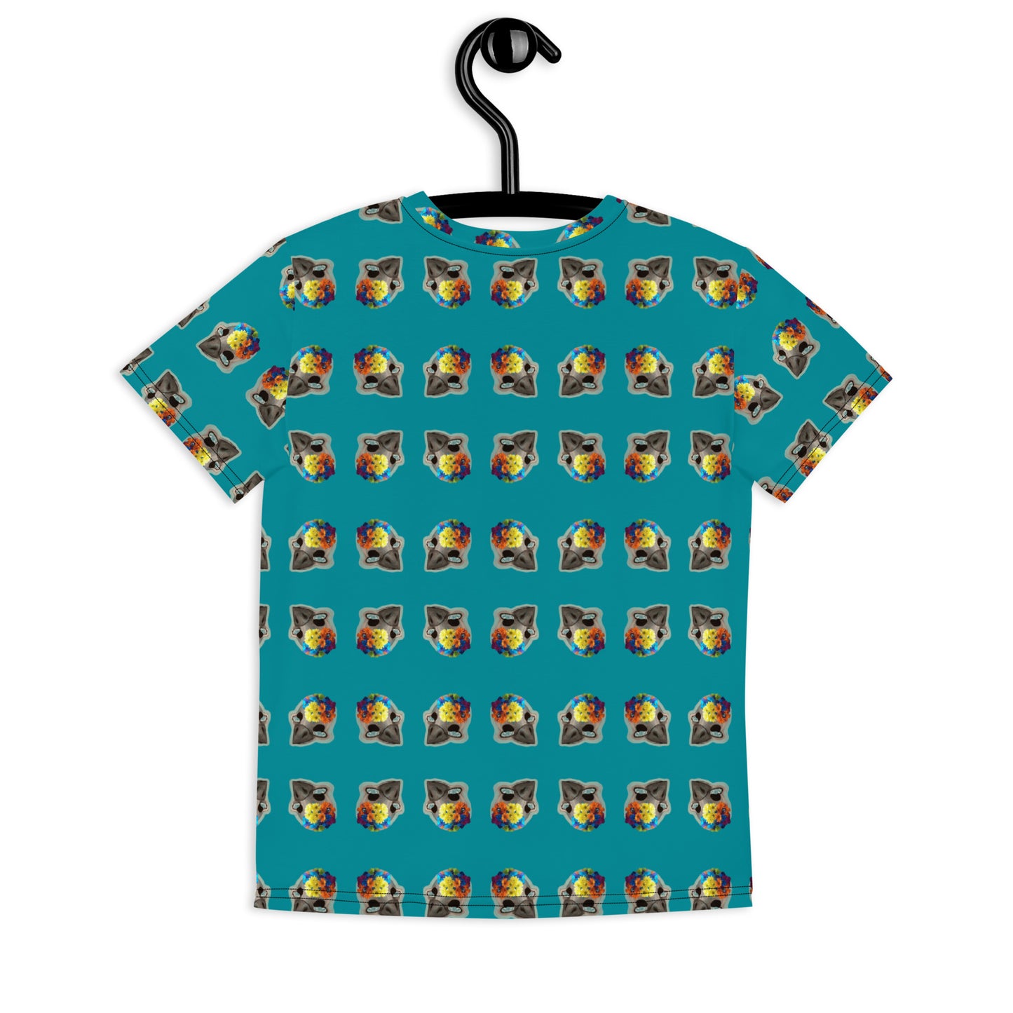 Skull T-shirt Youth Blue Bird (Pattern)