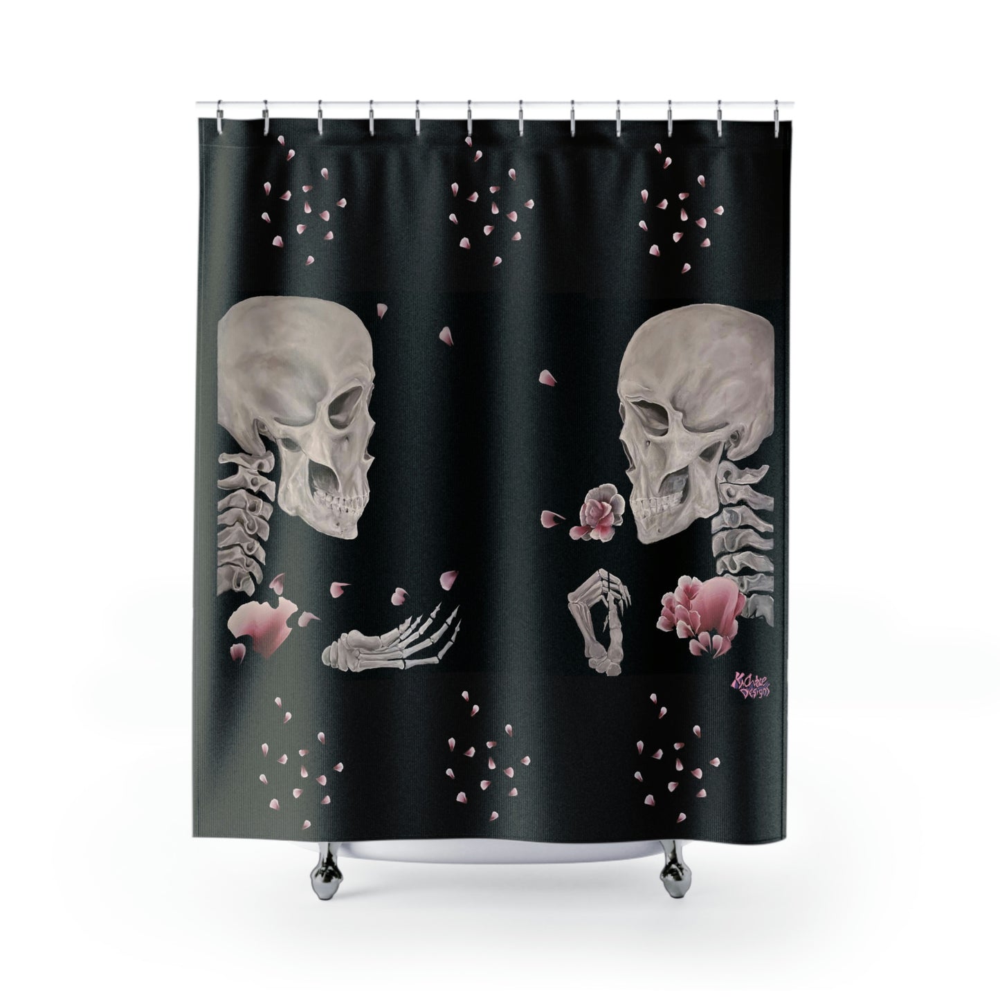Skull Shower Curtain Give and Receive