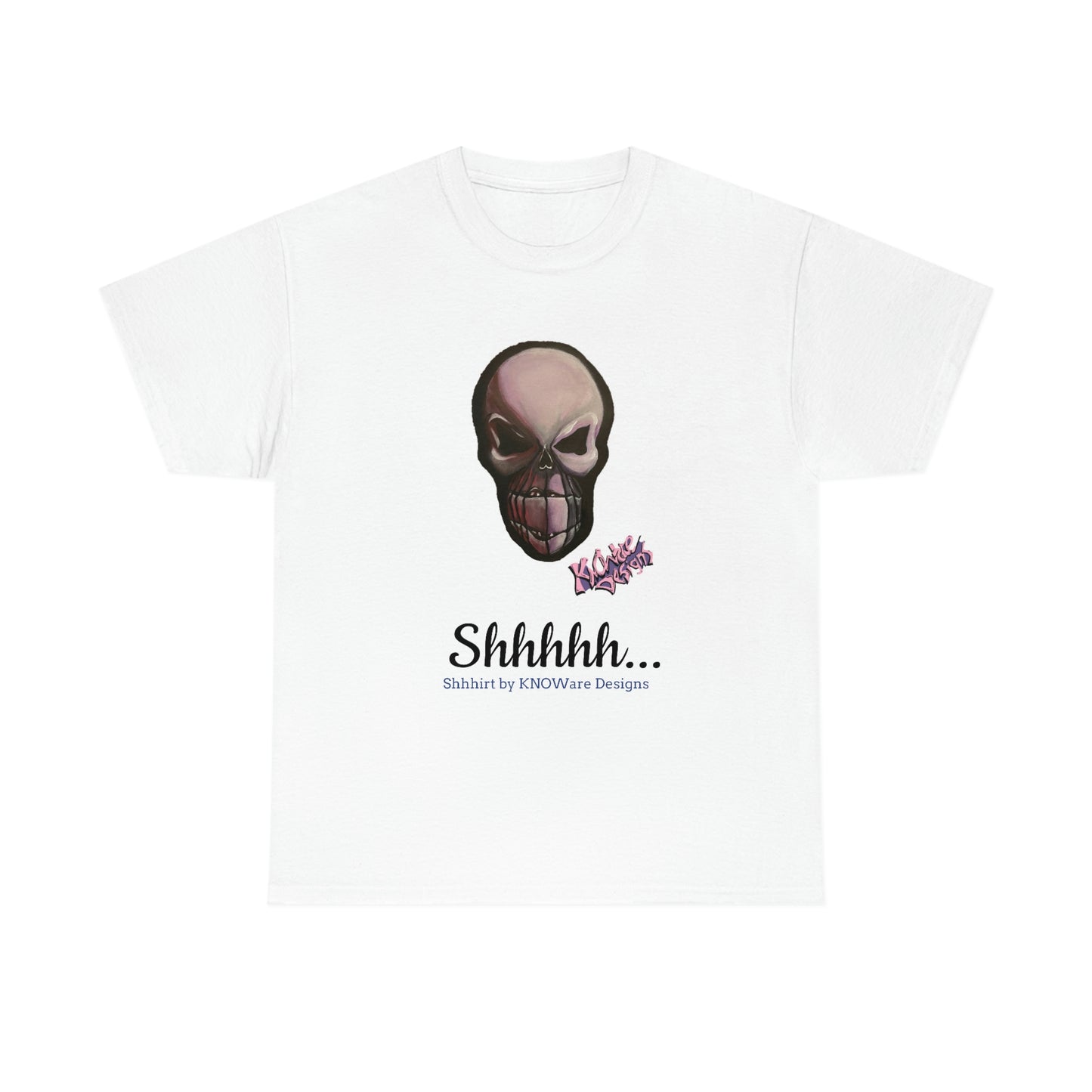 Skull T-Shirt Silenced Shhhirt