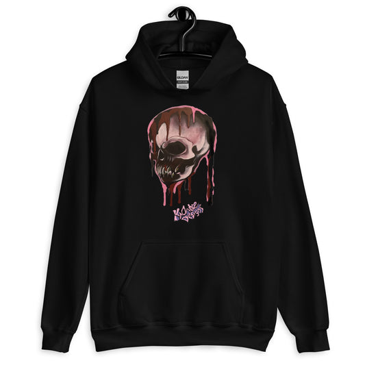 Skull Unisex Hoodie  Pink Lady