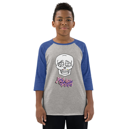 Skull Shirt KNOWare Skull LOGO 3/4 Sleeve Youth