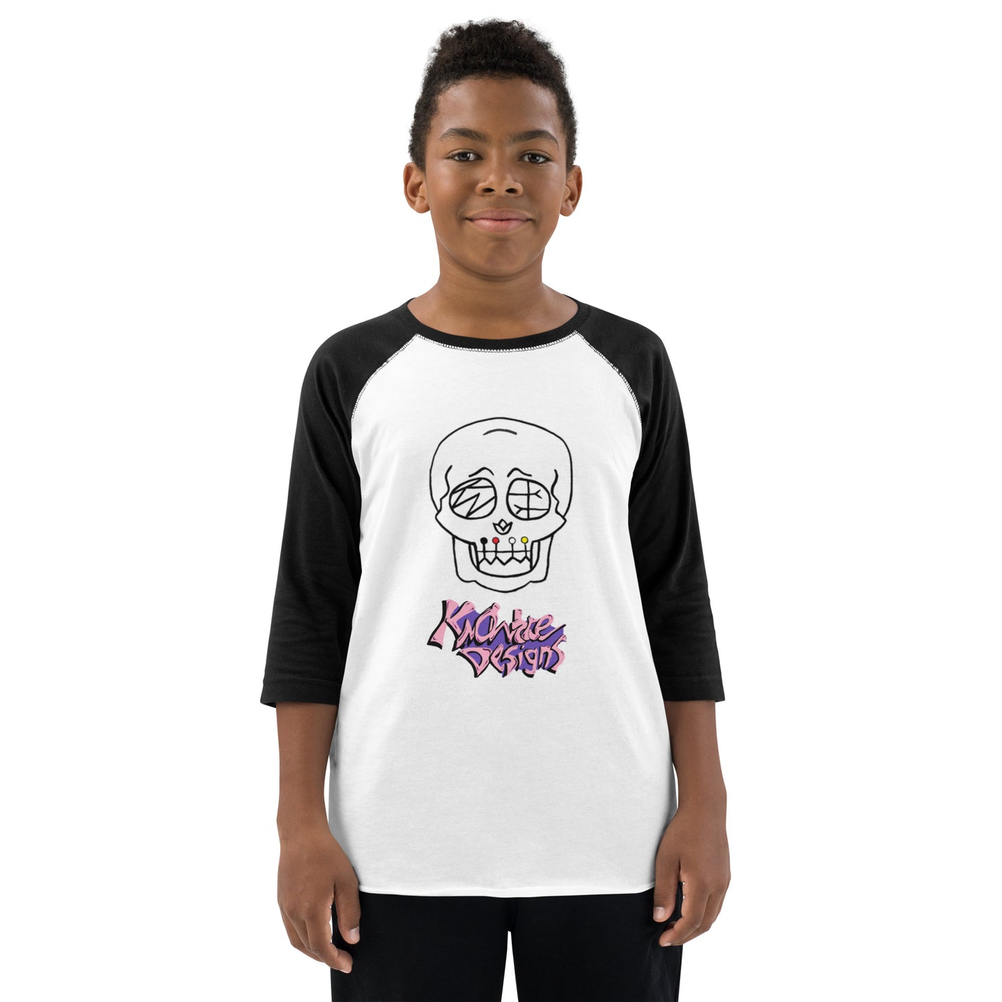 Skull Shirt KNOWare Skull LOGO 3/4 Sleeve Youth